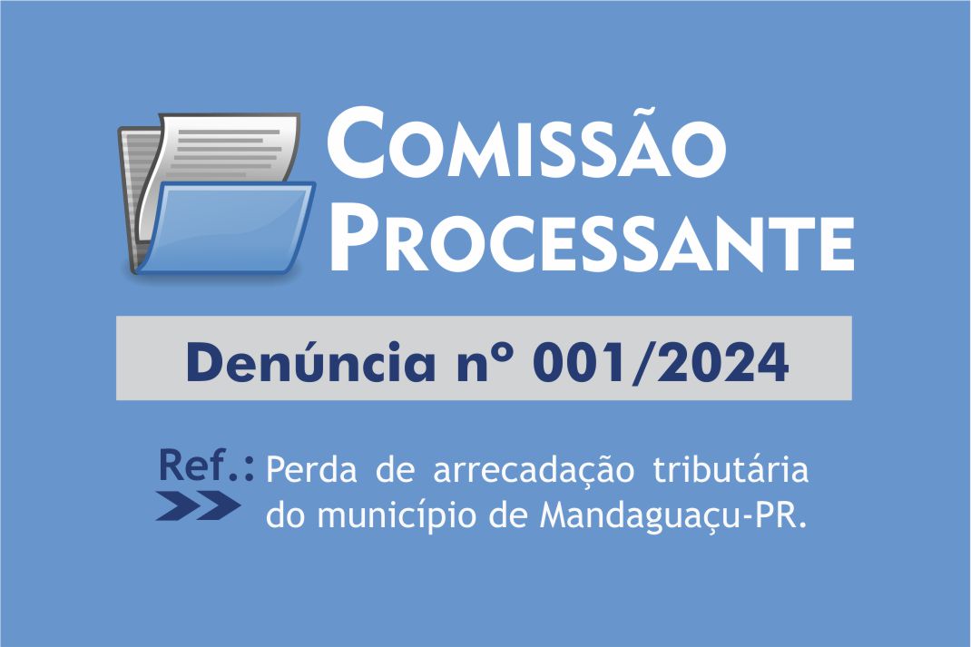 Câmara recebe denúncia e constitui Comissão Processante