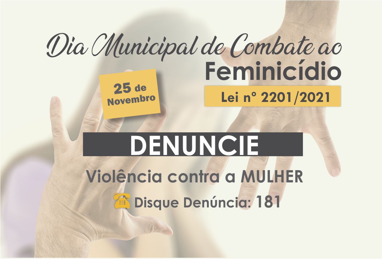 Dia Municipal de Combate ao Feminicídio